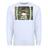 White American Football Mom life Premium Sweatshirt - CowhideDigitalArt