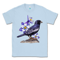 Dusty Blue Colorado Lark Mountain Bunting Bird Classic Tee - Bettercallsaul