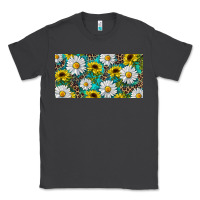 Smoke Sunflower And Daisy With Leopard Classic Tee - RanaPortraitStore