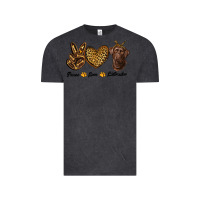 Vintage Black peace love labrador Vintage Tee - RanaPortraitStore