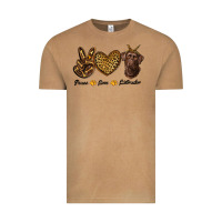 Vintage Camel peace love labrador Vintage Tee - RanaPortraitStore