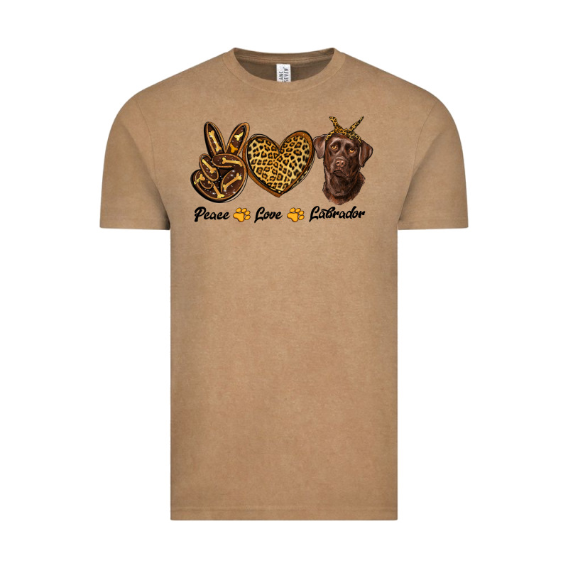Peace Love Labrador Vintage Tee by RanaPortraitStore | Teevron