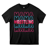 Black wrestling mama Heavy Core Tee - MaliasSmallBusiness