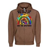 Chestnut Autism rainbow Zipper Hoodie - FaDigitalArtStudio