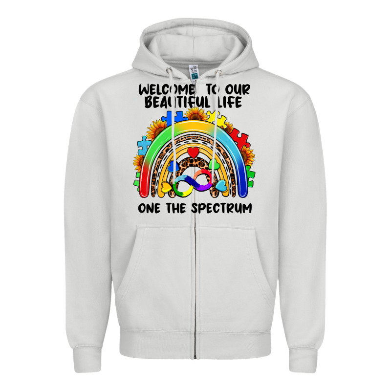 Autism Rainbow Zipper Hoodie by FaDigitalArtStudio | Teevron