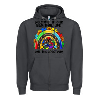 Smoke Autism rainbow Zipper Hoodie - FaDigitalArtStudio
