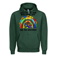 Sports Green Autism rainbow Zipper Hoodie - FaDigitalArtStudio
