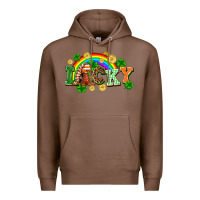 Chestnut lucky gnome St. Patricks Day Premium Hoodie - FaDigitalArtStudio