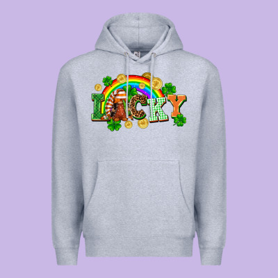 Lucky Gnome St. Patricks Day Premium Hoodie Designed By Fadigitalartstudio