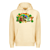 Pina Colada lucky gnome St. Patricks Day Premium Hoodie - FaDigitalArtStudio
