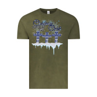 Vintage Olive Christmas Christ Begins With Vintage Tee - Bettercallsaul