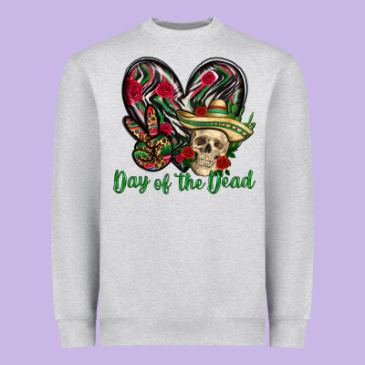Day Of The Dead Mexico Heavyweight Sweatshirt Designed By Howdyjamesfarm