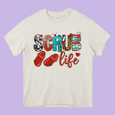 Scrub Life Heavy Core Tee Designed By Nancycooperartshop