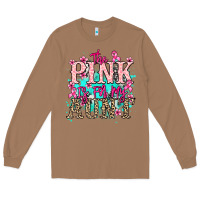 Toasted Coconut The pink is for my Aunt Cancer Awareness Long Sleeve Tee - HowdyJamesFarm