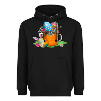 Black Easter Coffee Heavyweight Hoodie - CowhideDigitalArt