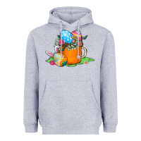Heather Grey Easter Coffee Heavyweight Hoodie - CowhideDigitalArt