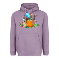 Lavender Easter Coffee Heavyweight Hoodie - CowhideDigitalArt