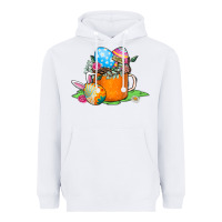 White Easter Coffee Heavyweight Hoodie - CowhideDigitalArt