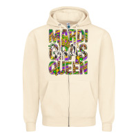 Sandshell Mardi Gras Queen Zipper Hoodie - BundleAndBundleShop