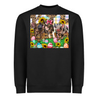 Black easter farm animals Happy Easter Day Heavyweight Sweatshirt - CowGirlArtShop
