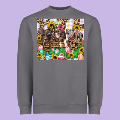 Easter Farm Animals Happy Easter Day Heavyweight Sweatshirt Designed By Cowgirlartshop