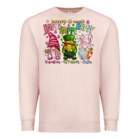 Pale Pink Happiness All Around Happy Valentines Patrick East Premium Sweatshirt - CowhideDigitalArt