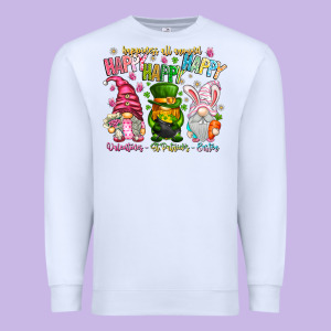 Happiness All Around Happy Valentines Patrick East Premium Sweatshirt Designed By Cowhidedigitalart