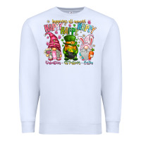 White Happiness All Around Happy Valentines Patrick East Premium Sweatshirt - CowhideDigitalArt