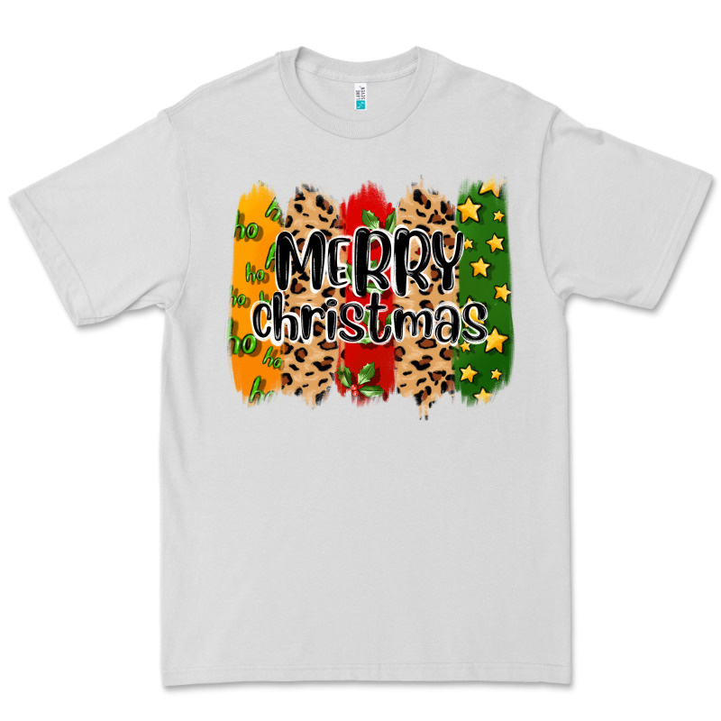 Merry Christmas Brushstrokes Premium Tee by MaliasSmallBusiness | Teevron