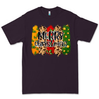 Plum merry christmas brushstrokes Premium Tee - MaliasSmallBusiness