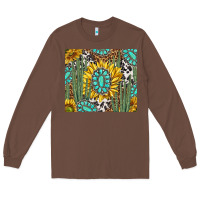 Western Cactus With Sunflowers And Turquoise Tumbler Tbs Long Sleeve Tee | Teevron
