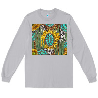 Moon Dust western cactus with sunflowers and turquoise tumbler tbs Long Sleeve Tee - TumblerDesignByShophia