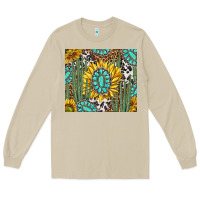 Mushroom western cactus with sunflowers and turquoise tumbler tbs Long Sleeve Tee - TumblerDesignByShophia