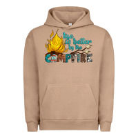 Pigment Burro life is better by the campfire Urban Hoodie - Artiststas