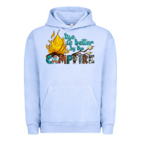Pigment Grape Ice life is better by the campfire Urban Hoodie - Artiststas