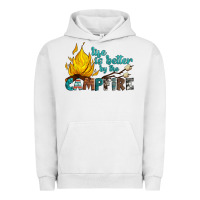 Pigment Lunar Rock life is better by the campfire Urban Hoodie - Artiststas