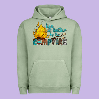 Life Is Better By The Campfire Urban Hoodie Designed By Artiststas