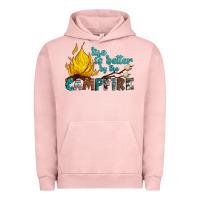Pigment Salmon life is better by the campfire Urban Hoodie - Artiststas