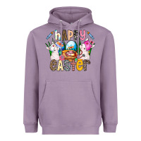 Lavender Happy Easter Heavyweight Hoodie - CowhideDigitalArt