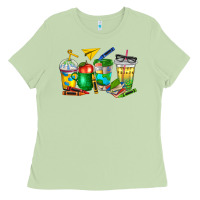 Matcha teacher coffee cups Ladies Tee - NancyCooperArtShop