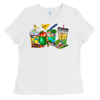 White teacher coffee cups Ladies Tee - NancyCooperArtShop