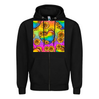 Black Pride lgbtq leopard hearts and sunflowers seamless Zipper Hoodie - BundleAndBundleShop
