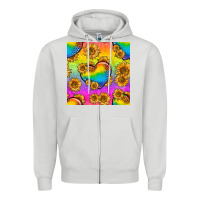 Dove Grey Pride lgbtq leopard hearts and sunflowers seamless Zipper Hoodie - BundleAndBundleShop