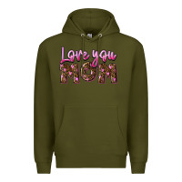 Army Green Love you mom Mother's Day Premium Hoodie - FaDigitalArtStudio