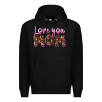 Black Love you mom Mother's Day Premium Hoodie - FaDigitalArtStudio