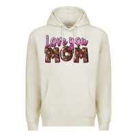 Oatmeal Heather Love you mom Mother's Day Premium Hoodie - FaDigitalArtStudio