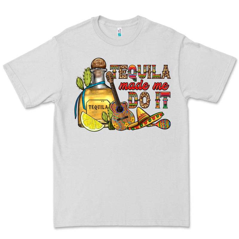 Tequila Made Me Do It Premium Tee by RanaPortraitStore | Teevron