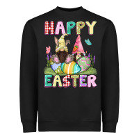 Black Happy Easter gnomies Easter Day Heavyweight Sweatshirt - CowGirlArtShop