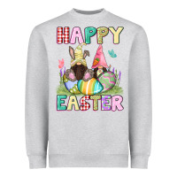 Heather Grey Happy Easter gnomies Easter Day Heavyweight Sweatshirt - CowGirlArtShop