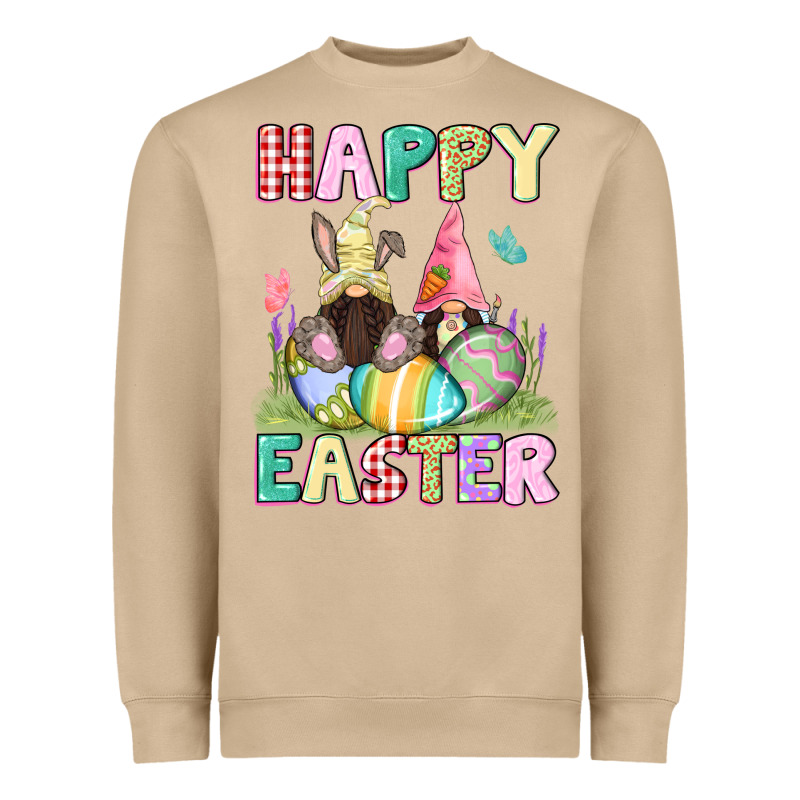 Happy Easter Gnomies Easter Day Heavyweight Sweatshirt by CowGirlArtShop | Teevron